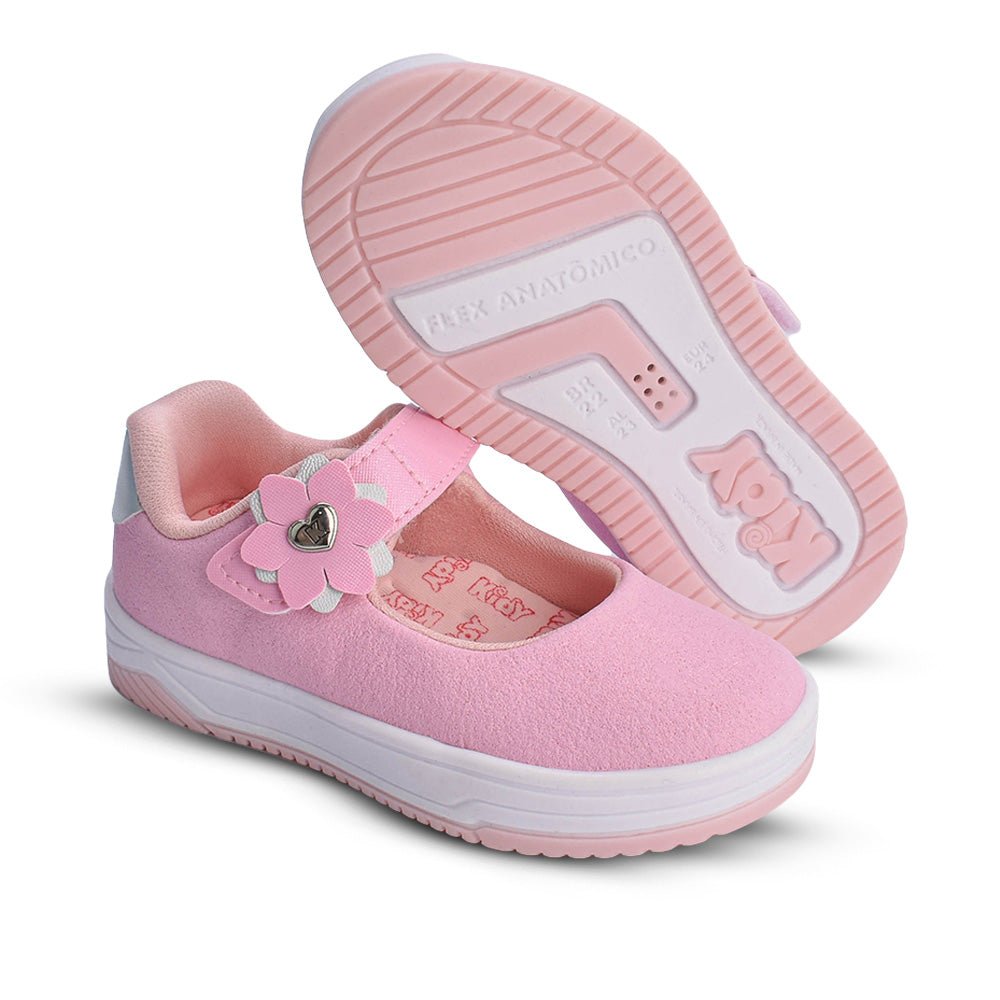 Tênis Infantil Menina Kidy Happy Rosa Conforto e Segurança para Meninas - Kidy Calçados - Tênis