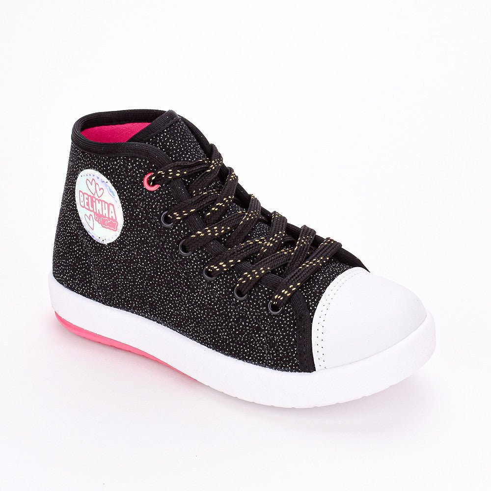 TÊNIS INFANTIL MENINA KIDY HYPE PRETO Kidy - Kidy Calçados - Tênis