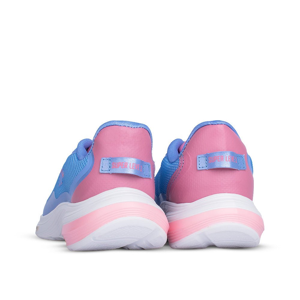 Tênis Infantil Menina Kidy K - 360 Super Leve Azul/Rosa Esportivo Confortável - Kidy Calçados - 