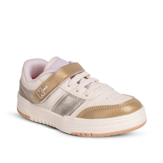 Tênis Infantil Menina Kidy K360 Estilo Casual Respitec Off White Moderno - Kidy Calçados - 