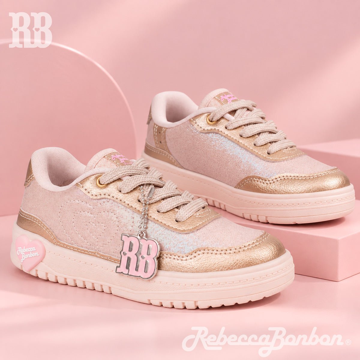 Tênis Infantil Menina Kidy K360 Estilo Marfim/Ouro Rebecca Bonbon - Kidy Calçados -