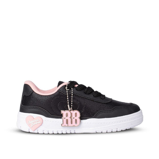 Tênis Infantil Menina Kidy K360 Estilo Respitec Preto Rebecca Bonbon - Kidy Calçados -