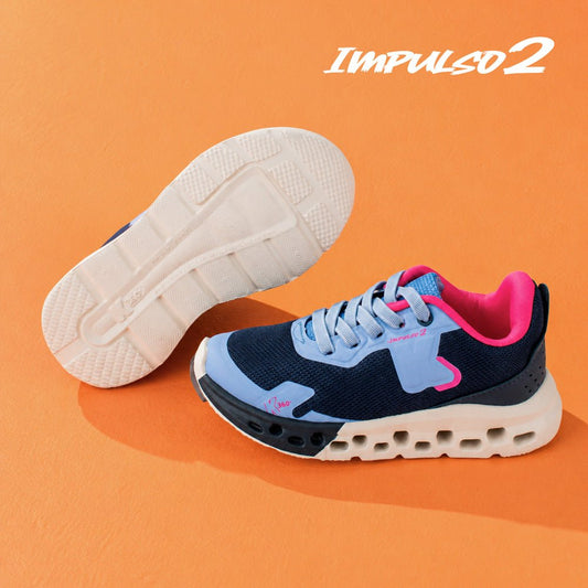 Tênis Infantil Menina Kidy K360 Impulso 2 Azul Bebe Calce Fácil - Kidy Calçados -