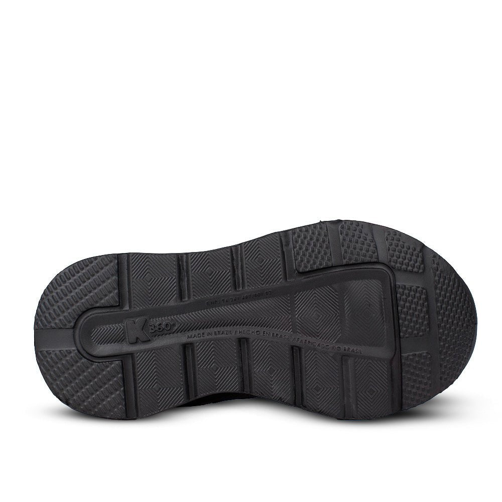 Tênis Infantil Menina Kidy K360 Impulso 2 Preto E Pink Calce Fácil - Kidy Calçados -