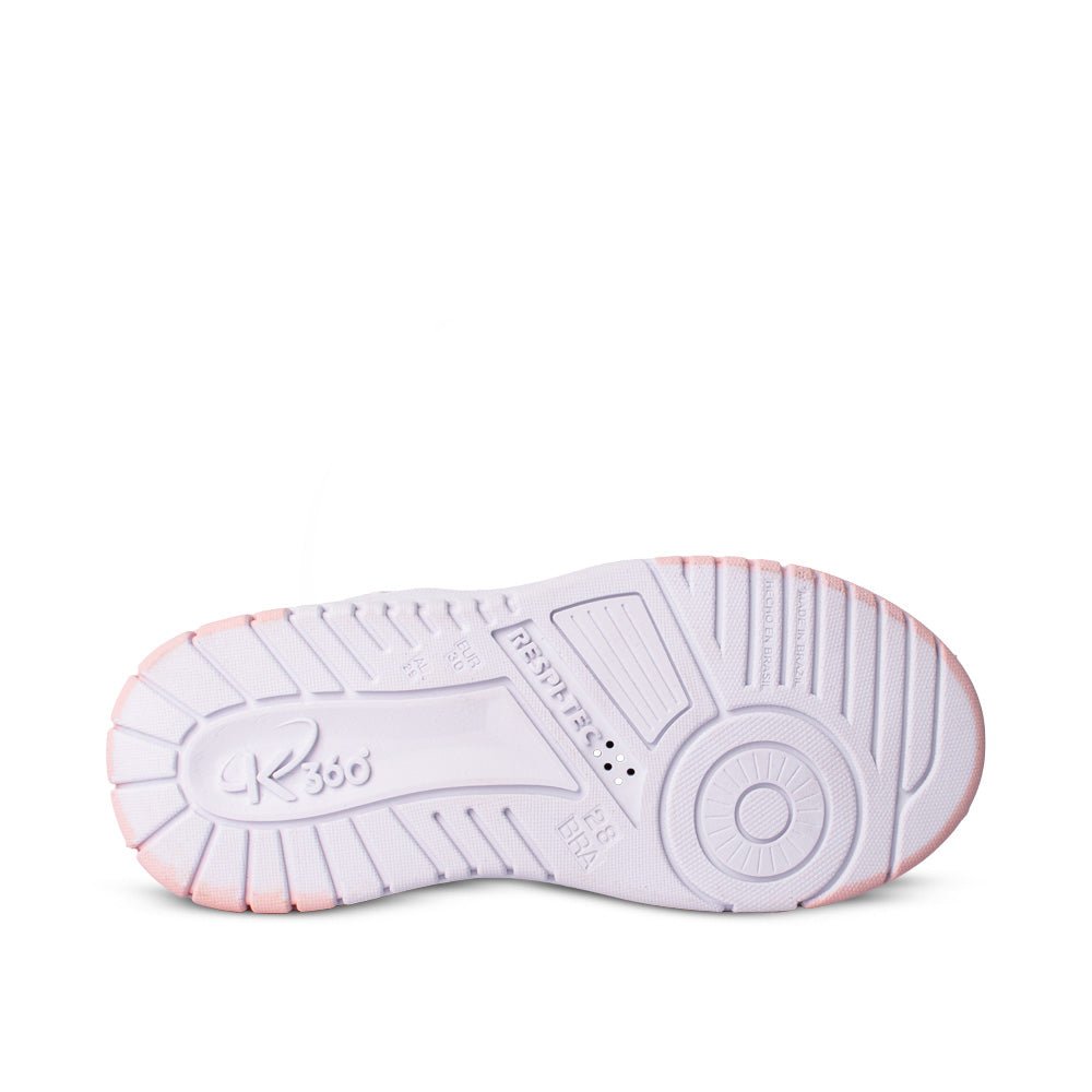 Tênis Infantil Menina Kidy K360 Respitec Branco Belinha - Kidy Calçados - 