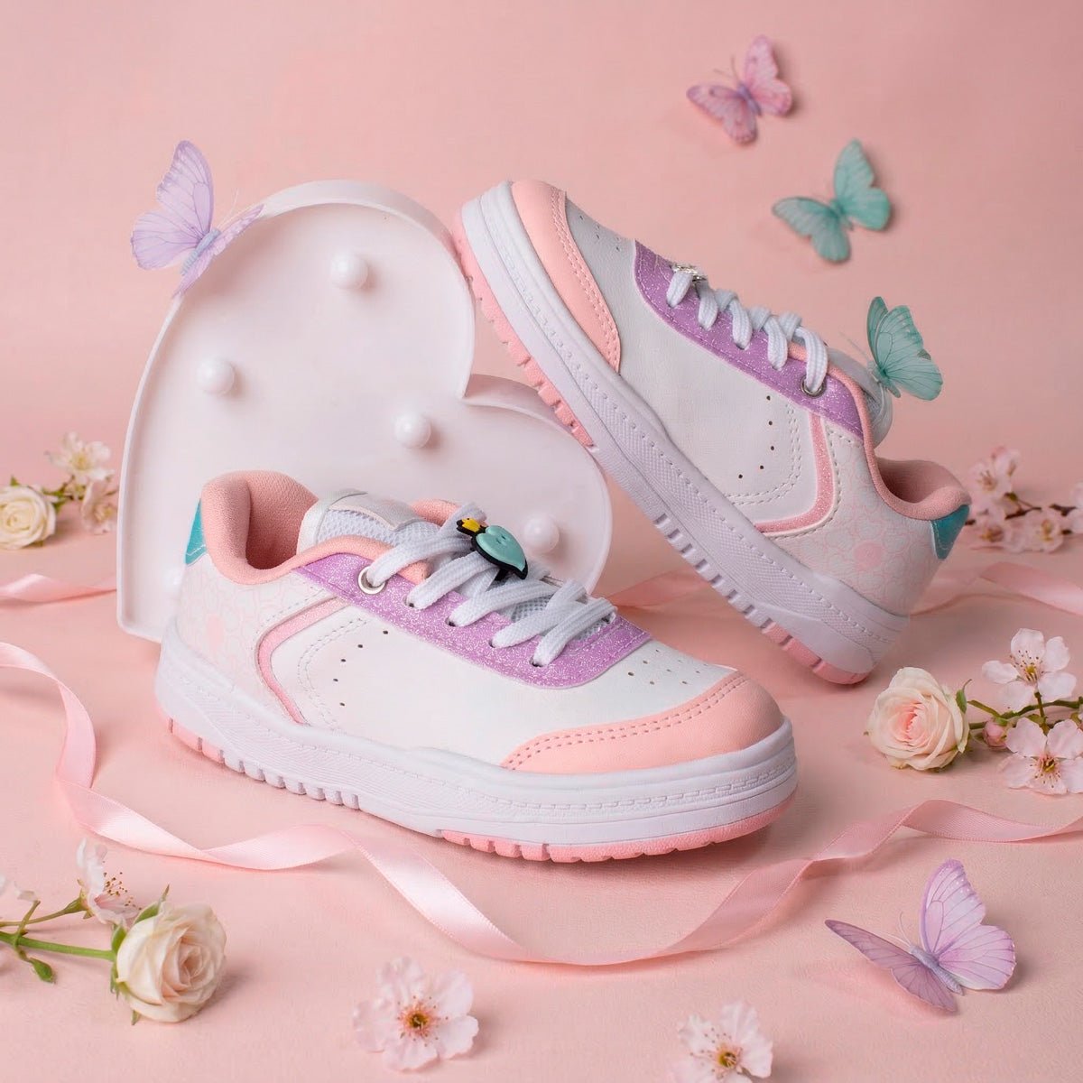Tênis Infantil Menina Kidy K360 Respitec Branco Belinha - Kidy Calçados - 