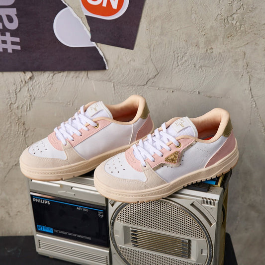 Tênis Infantil Menina Kidy K360 Respitec Branco com Rosa e Ouro Tecnologia e Estilo - Kidy Calçados - 