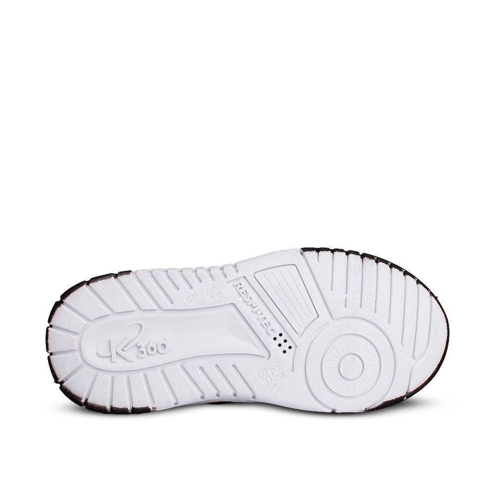 Tênis Infantil Menina Kidy K360 Respitec Preto Conforto e Estilo com Zíper - Kidy Calçados - 