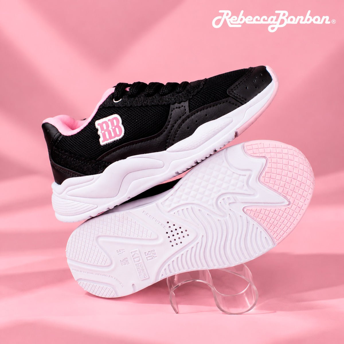 Tênis Infantil Menina Kidy K360 Retrô Rebecca Bonbon Preto - Kidy Calçados -