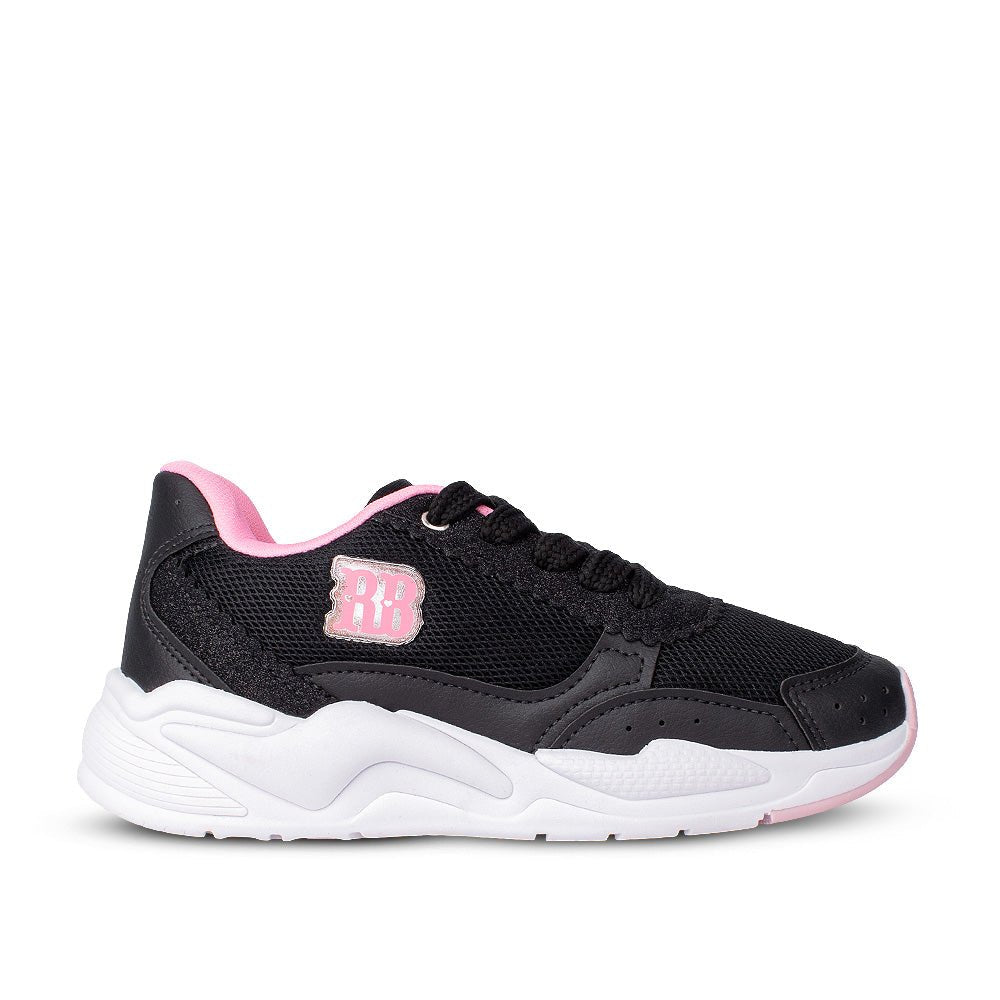 Tênis Infantil Menina Kidy K360 Retrô Rebecca Bonbon Preto - Kidy Calçados -