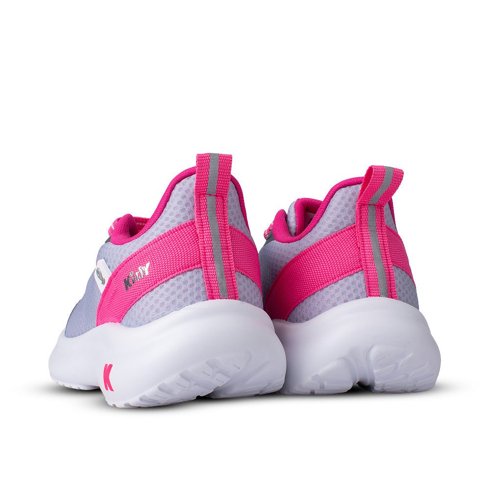 Tênis Infantil Menina Kidy Nuvem Localize Cinza e Pink - Com Chip Localizador - Kidy Calçados - Tênis