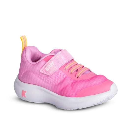 Tênis Infantil Menina Kidy Nuvem Rosa e Nude Tecnologia Respi - Tec - Kidy Calçados - Tênis