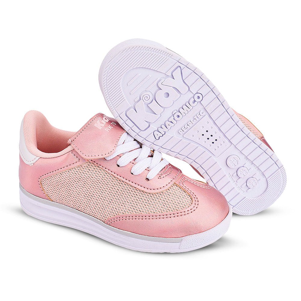 Tênis Infantil Menina Kidy RK-70 Rosa Moderno Casual - Kidy Calçados - Tênis