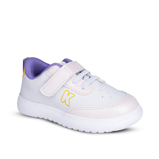 Tênis Infantil Menina Kidy Soft Off White Fecho Duplo e Conforto - Kidy Calçados - 