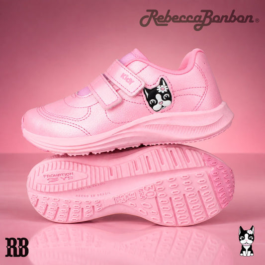 Tênis Infantil Menina Kidy Super Conforto Respitec Rebecca Bonbon Rosa - Kidy Calçados -