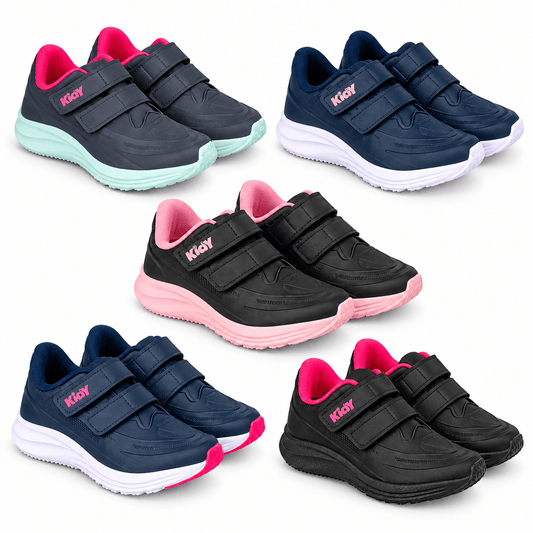 Tênis Infantil Menina Kidy Super Conforto Velcro Duplo - Kidy Calçados -