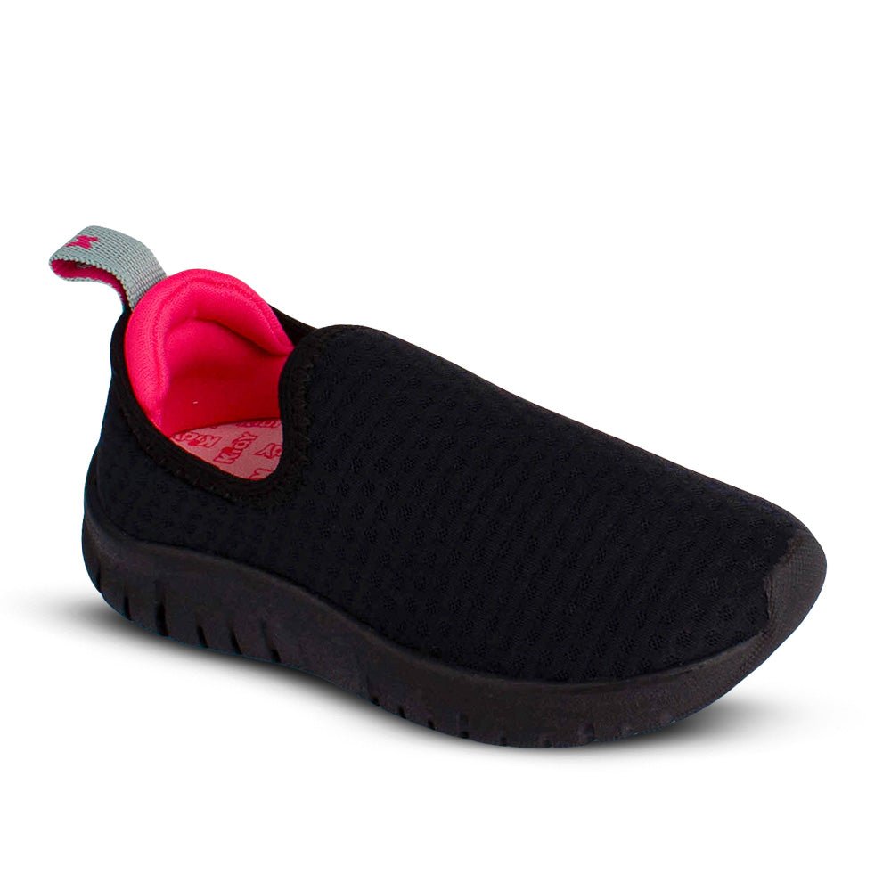 Tênis Infantil Menina Kidy Ultra Flex Preto Pink Neon Confortavel - Kidy Calçados - Tênis