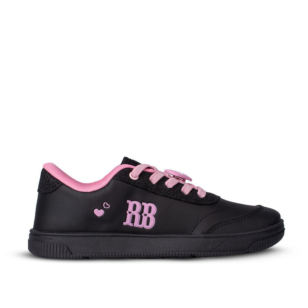 Tênis Infantil Menina Kidy Usefull College Rebecca Bonbon Preto - Kidy Calçados -