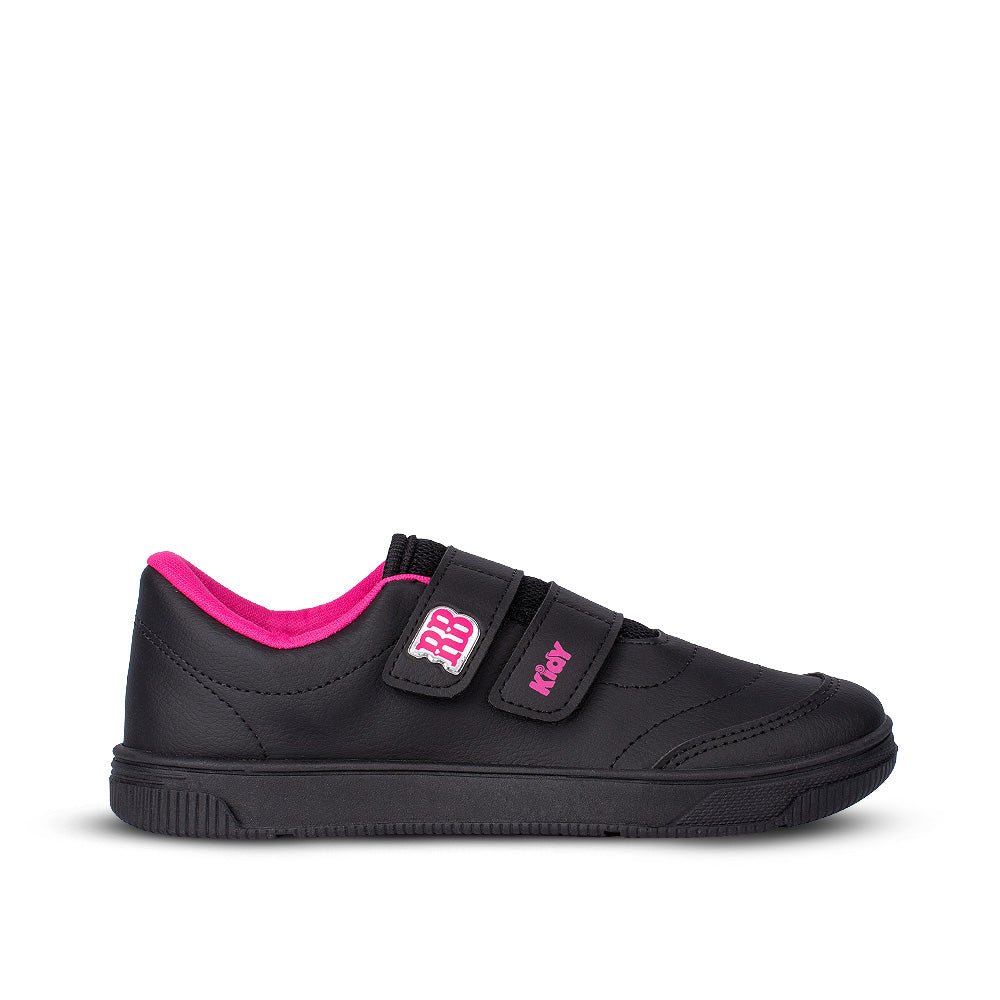 Tênis Infantil Menina Kidy Usefull College Rebecca Bonbon Preto/Pink - Kidy Calçados -