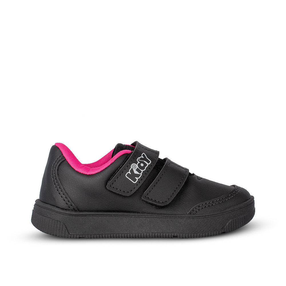 Tênis Infantil Menina Usefull College Preto e Pink Kidy - Kidy Calçados - Tênis