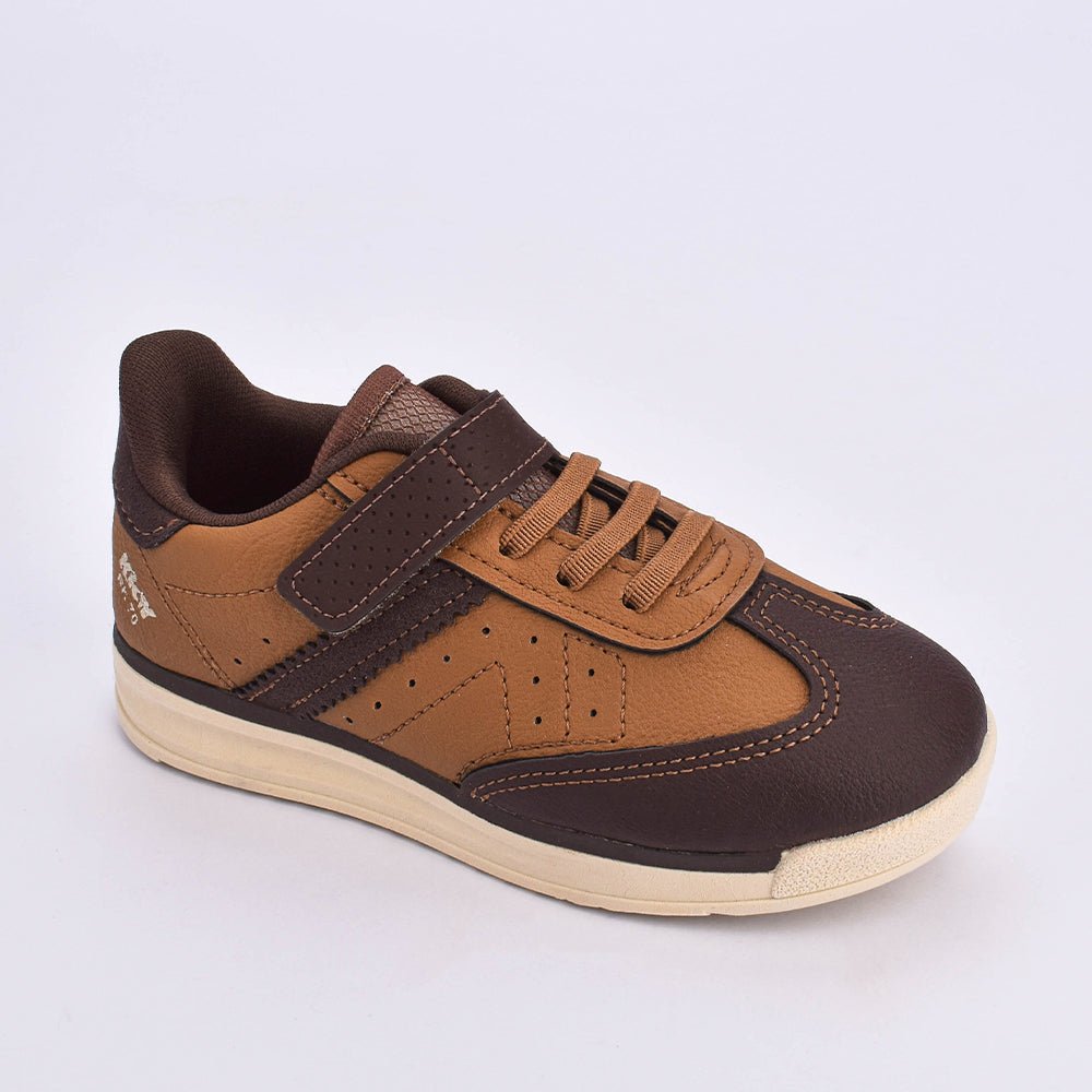 Tênis Infantil Menino Casual RK 70 Kidy Caramelo e Marrom - Kidy Calçados - Tênis