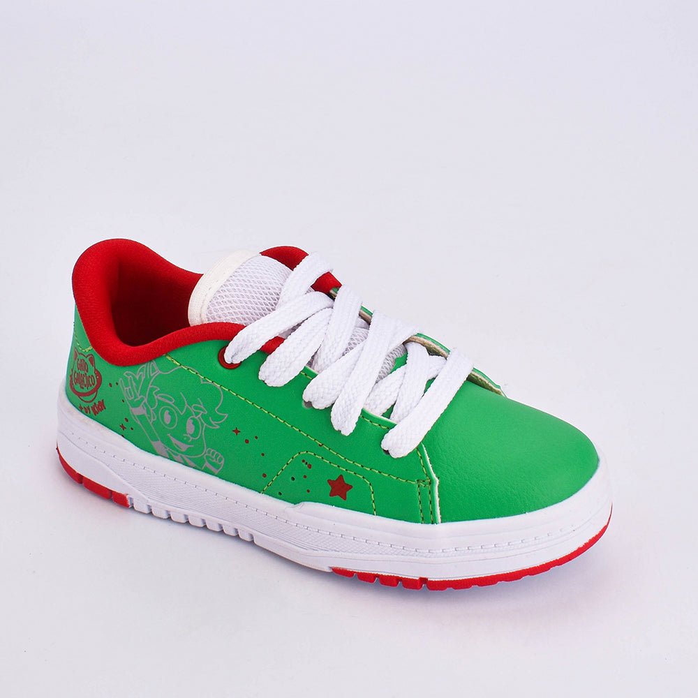 Tênis Infantil Menino Gato Galáctico Kidy Gato Galáctico K360 Respitec Verde - Kidy Calçados - Tênis