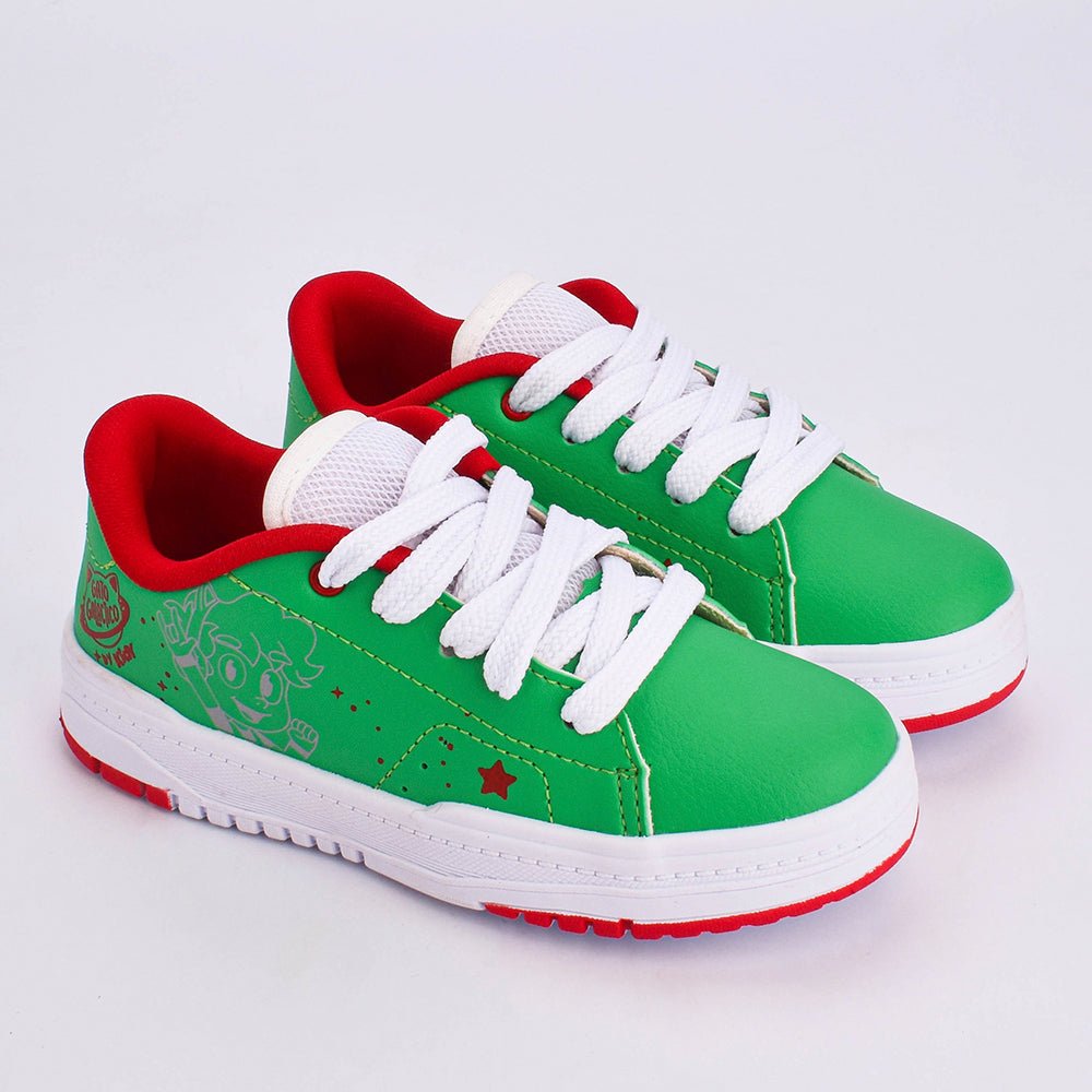 Tênis Infantil Menino Gato Galáctico Kidy Gato Galáctico K360 Respitec Verde - Kidy Calçados - Tênis