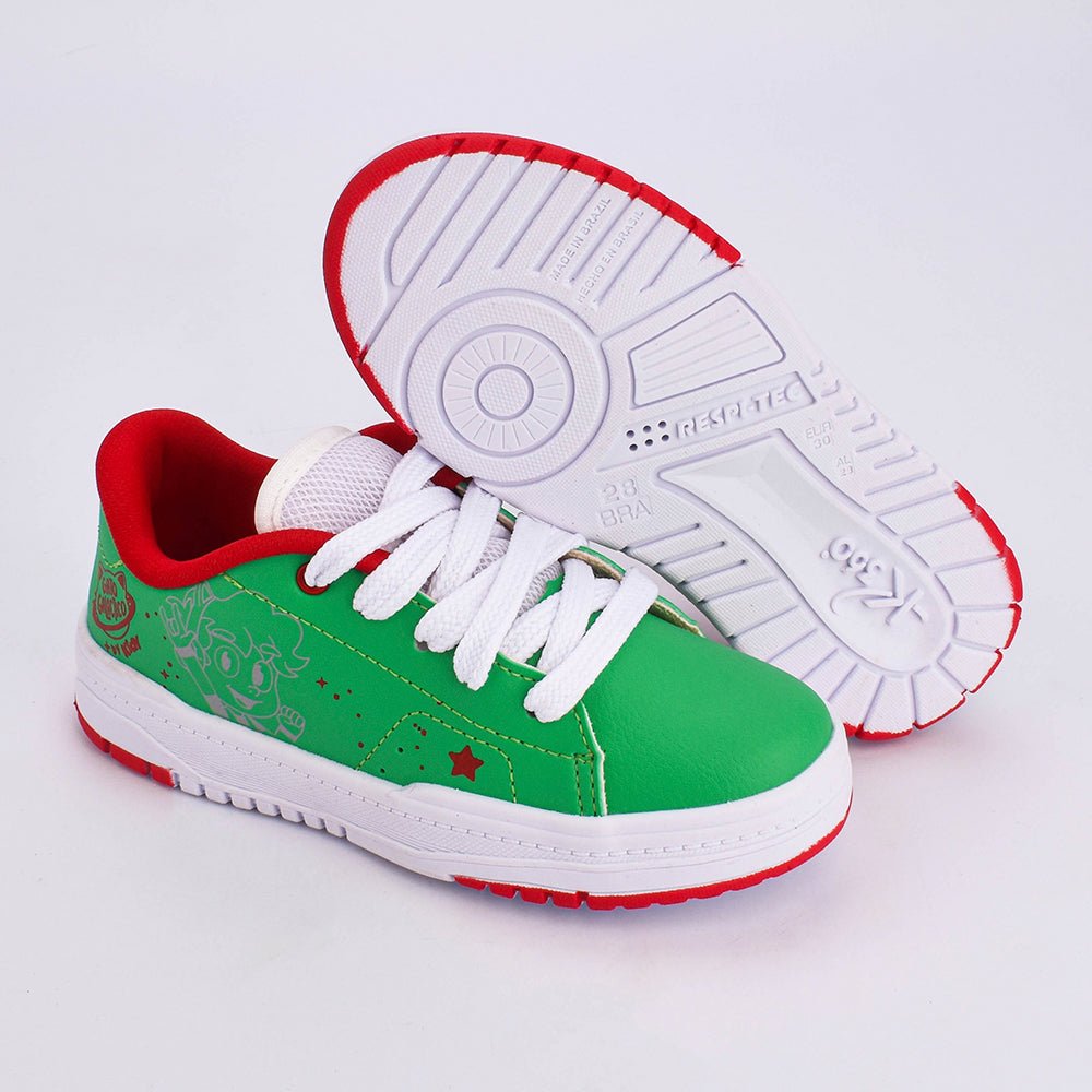 Tênis Infantil Menino Gato Galáctico Kidy Gato Galáctico K360 Respitec Verde - Kidy Calçados - Tênis