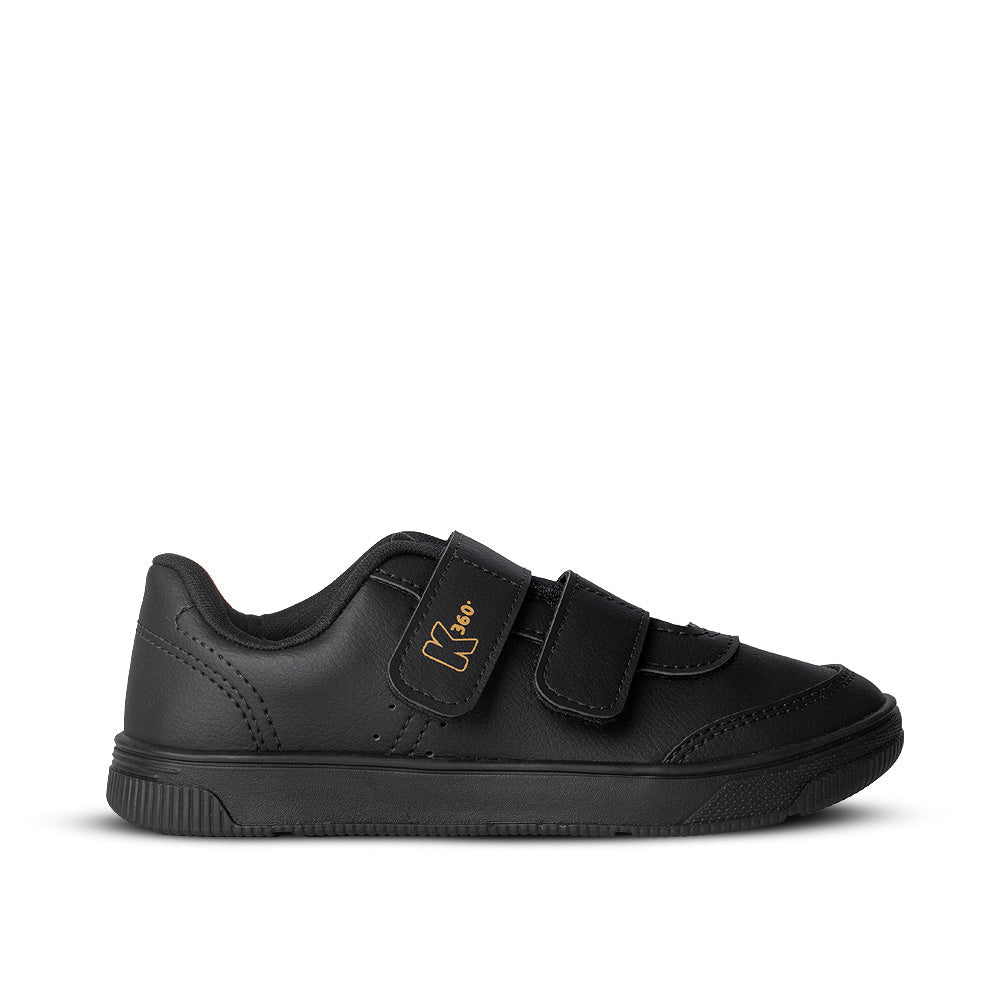Tênis infantil Menino K360 Casual Conforto Preto Prático e Resistente - Kidy Calçados - 