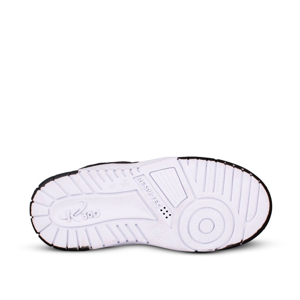 Tênis Infantil Menino K360 Estilo Respitec Preto e Branco - Kidy Calçados - 