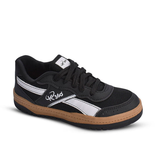 Tênis Infantil Menino K360 Estilo Respitec Preto e Branco - Kidy Calçados - Tênis
