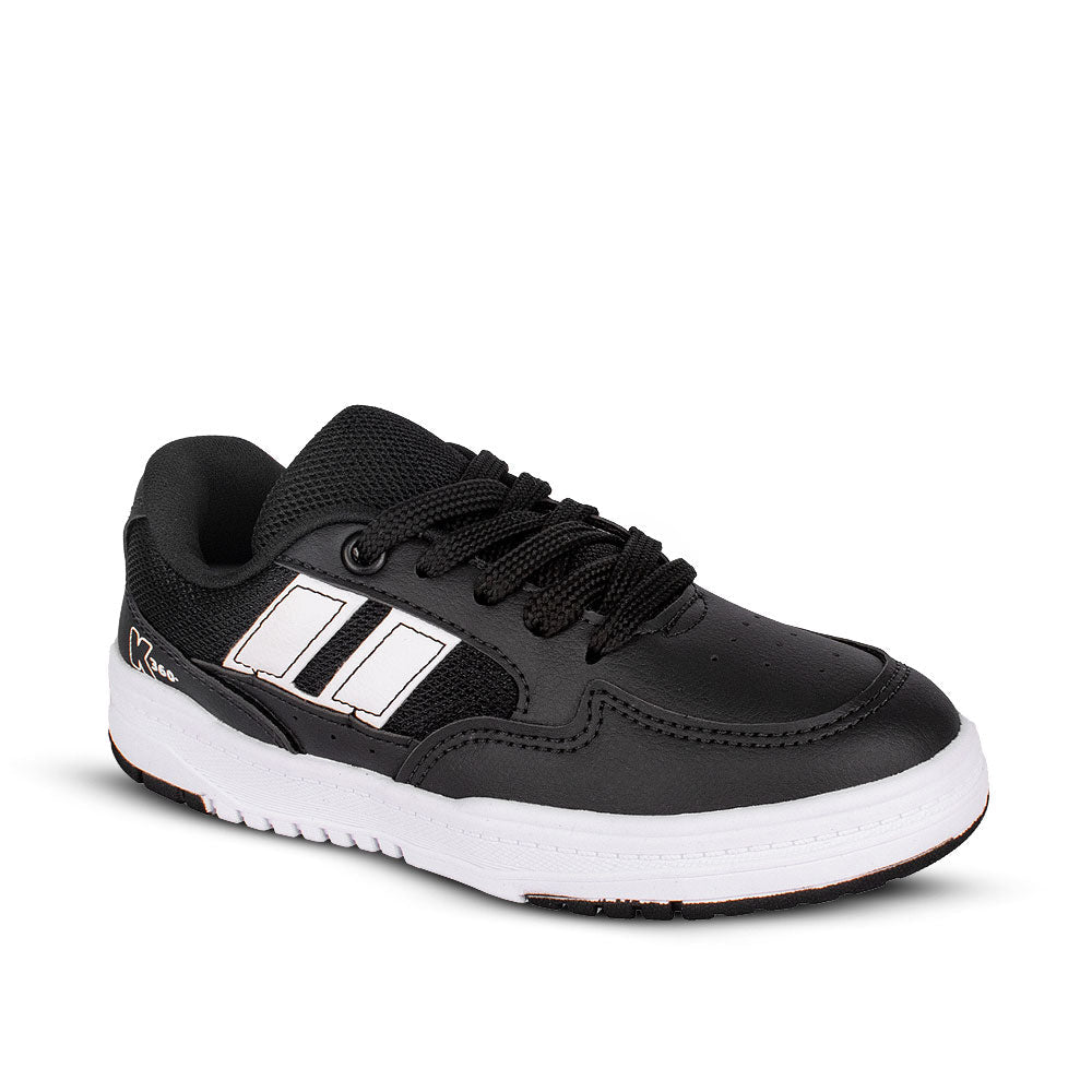 Tênis Infantil Menino K360 Estilo Respitec Preto e Branco - Kidy Calçados - 