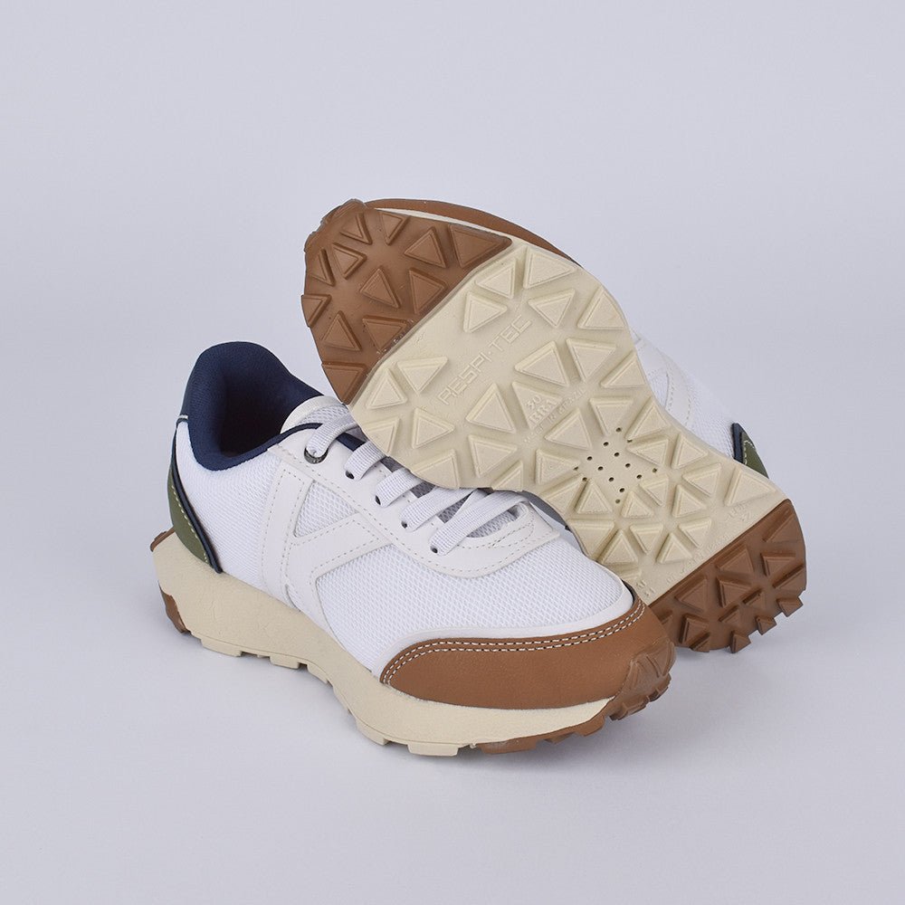 Tênis Infantil Menino K360 Jogger Conforto e Amortecimento Azul Marinho e Verde Kidy - Kidy Calçados - Tênis