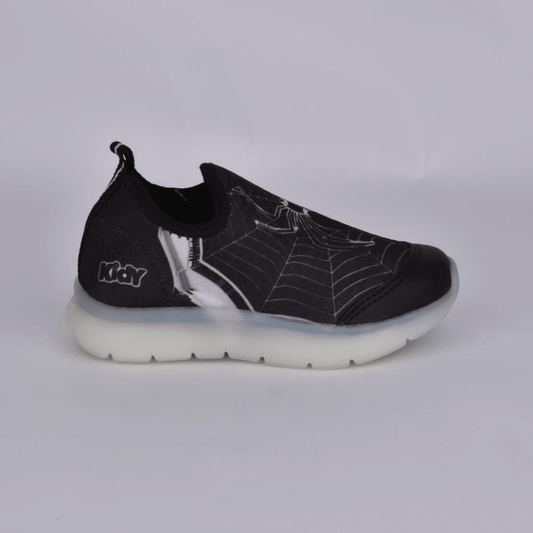 Tênis Infantil Menino Kidy Aranha Flex Ligth Preto Prata - Kidy Calçados - Tênis