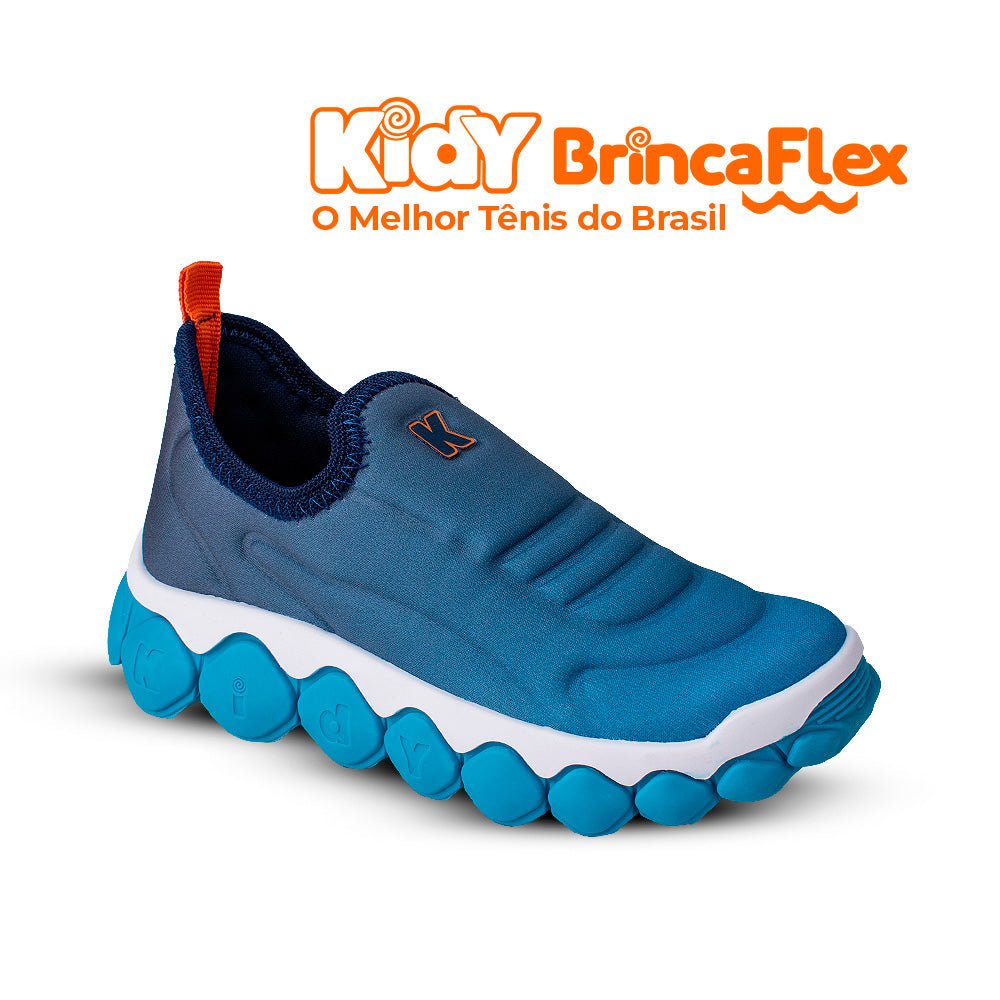 Tênis Infantil Menino Kidy Brinca Flex Ultra Flexível Azul Marinho - Kidy Calçados -