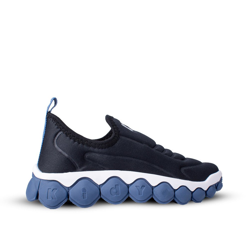 Tênis Infantil Menino Kidy Brinca Flex Ultra Flexível Preto e Azul Marinho - Kidy Calçados - 