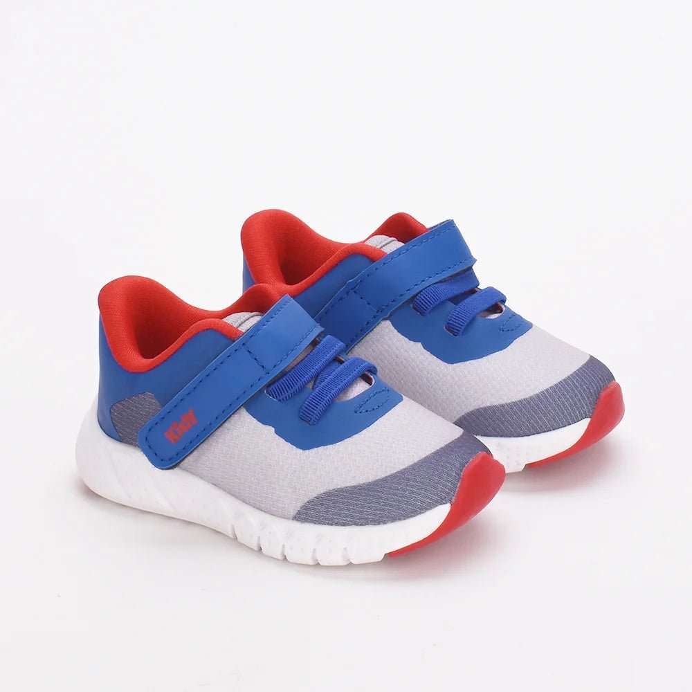 Tênis Infantil Menino Kidy Casual Equilíbrio Branco Azul - Kidy Calçados - Tênis