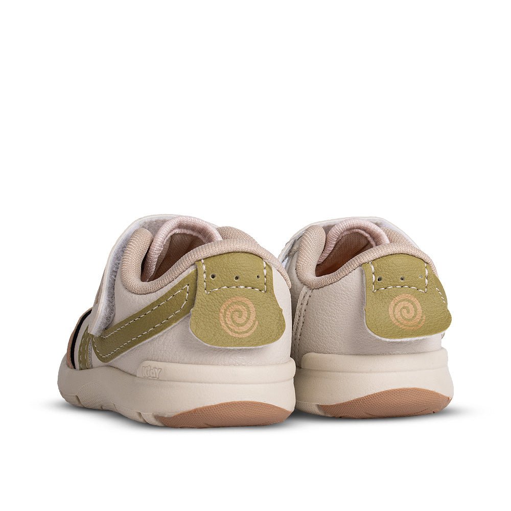 Tênis Infantil Menino Kidy Colors Bege/Verde Primeiros Passos - Kidy Calçados -