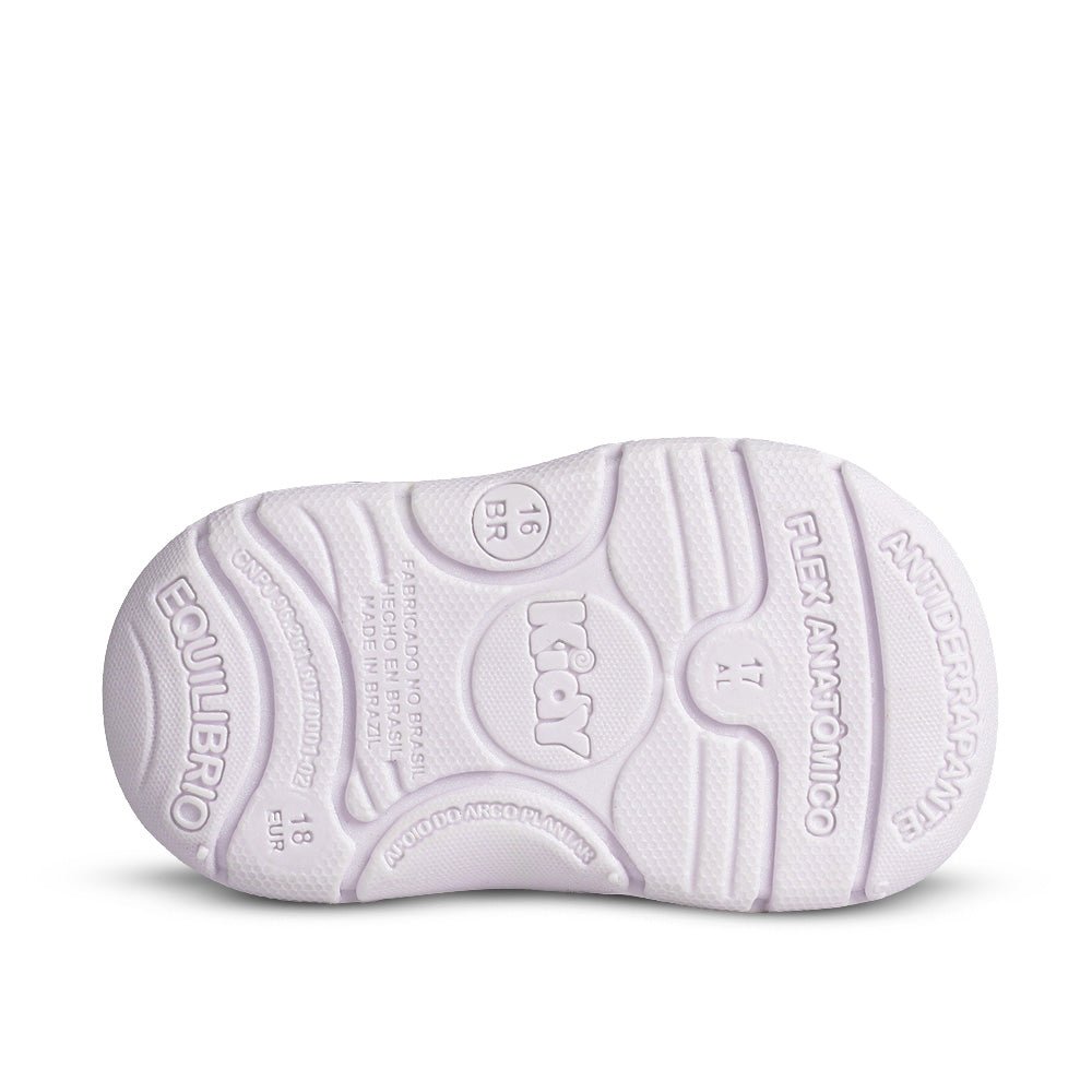Tenis Infantil Menino Kidy Colors Equilíbrio Branco Batizado - Kidy Calçados -