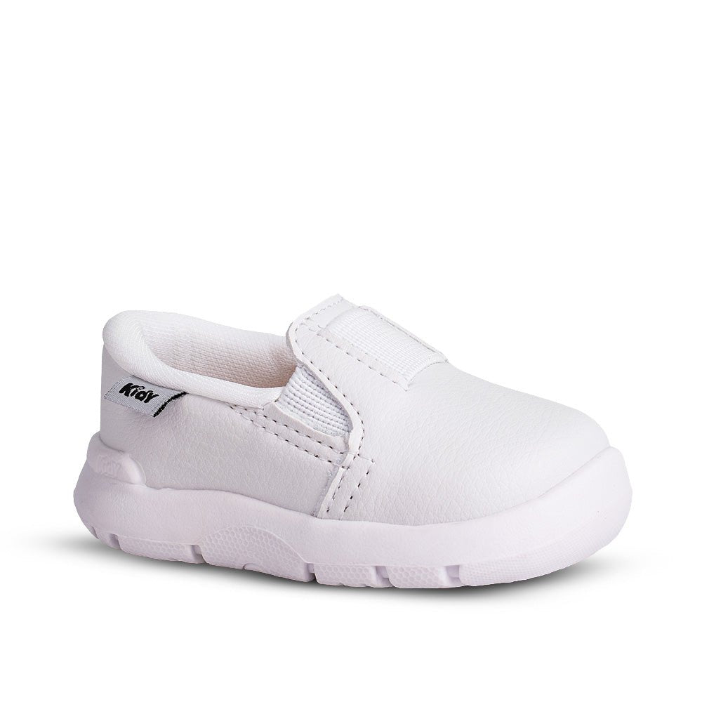 Tenis Infantil Menino Kidy Colors Equilíbrio Branco Batizado - Kidy Calçados -