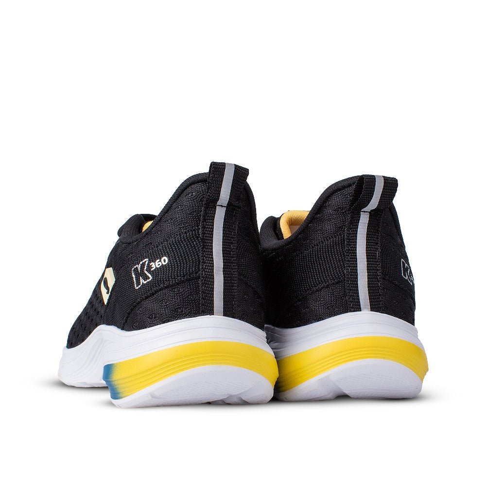 Tênis Infantil Menino Kidy Com Chip Localizador Super Leve Preto/Amarelo Segurança - Kidy Calçados - Tênis