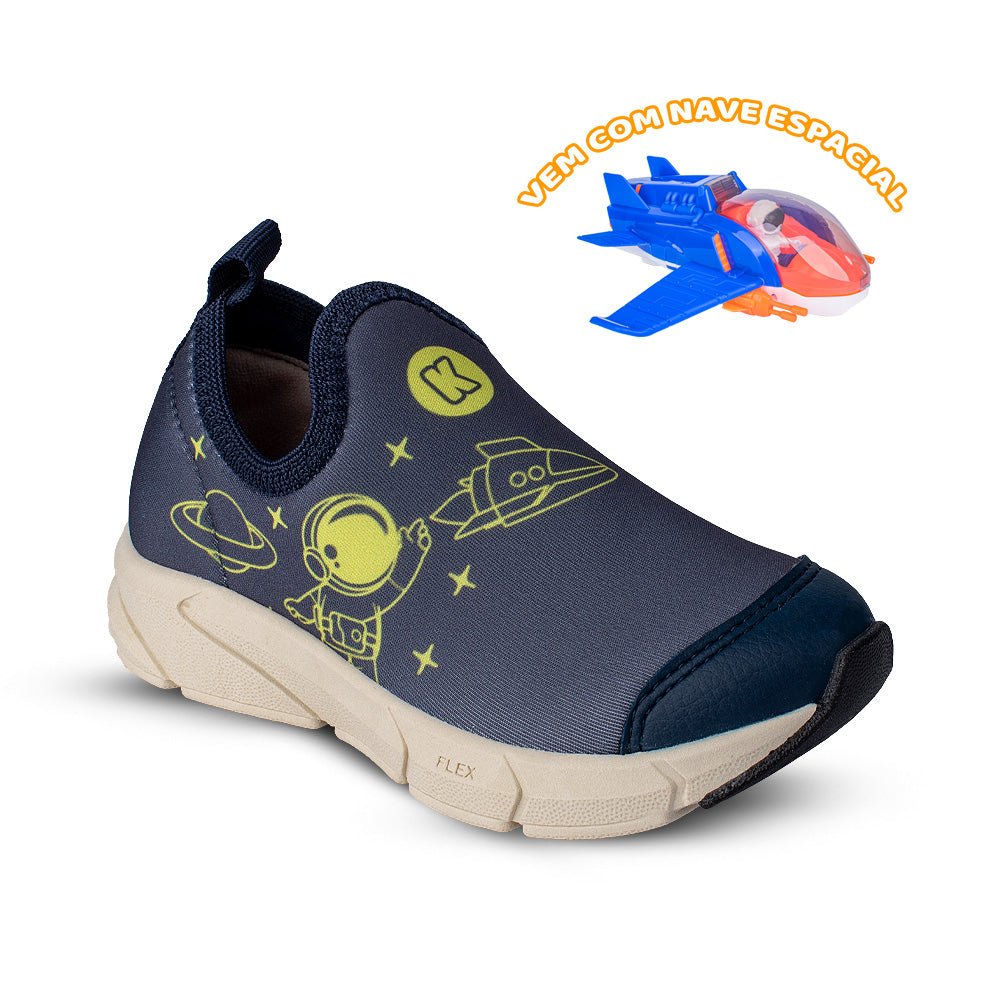 Tênis Infantil Menino Kidy Energy Baby Azul Calce Fácil Anatômico - Kidy Calçados -