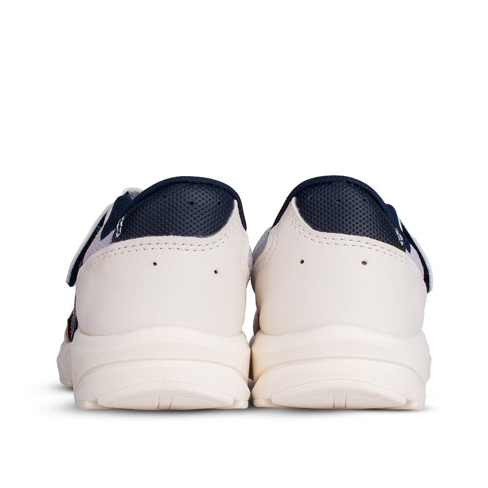 Tênis Infantil Menino Kidy Energy Baby Respitec Off White/Marinho Moderno - Kidy Calçados - 