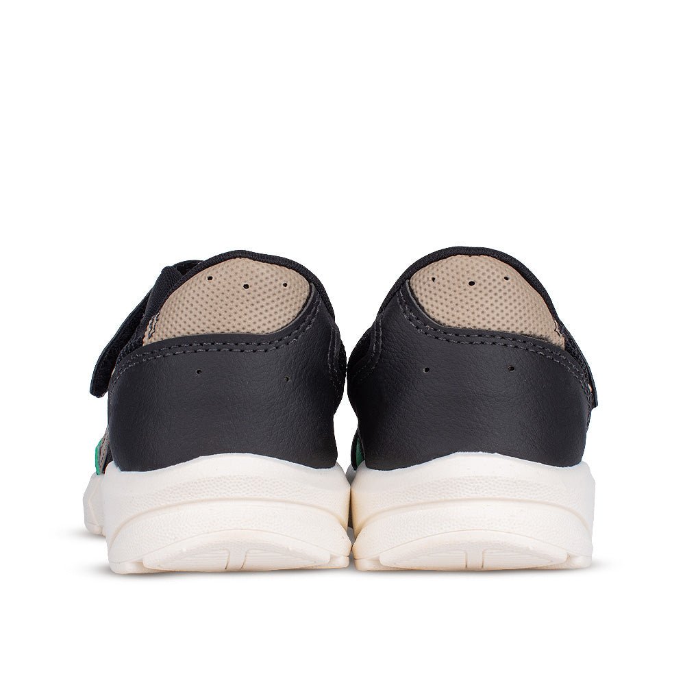 Tênis Infantil Menino Kidy Energy Baby Respitec Preto/Verde Esportivo - Kidy Calçados - 