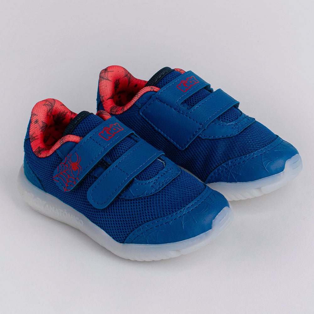 TENIS INFANTIL MENINO KIDY FLEX LIGHT AZUL/VERMELHO - Kidy Calçados - Tênis