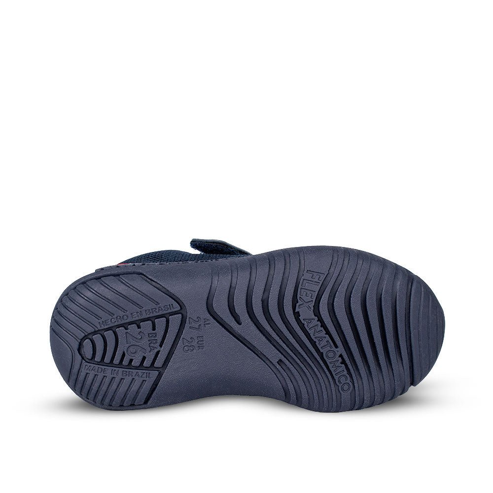 Tênis Infantil Menino Kidy Flex Light Marinho e Vermelho Conforto e Flexibilidade - Kidy Calçados - Tênis