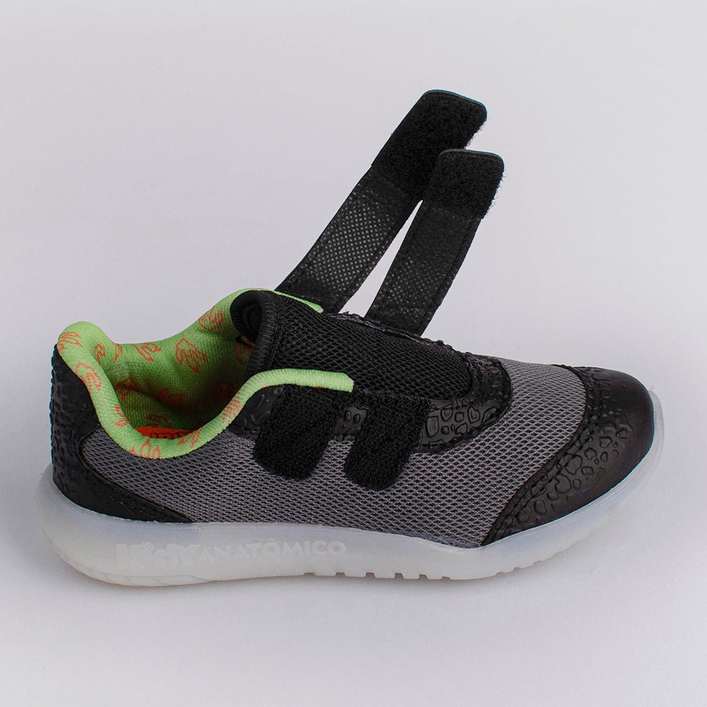 TENIS INFANTIL MENINO KIDY FLEX LIGHT PRETO/GRAFITE/VERDE - Kidy Calçados - Tênis