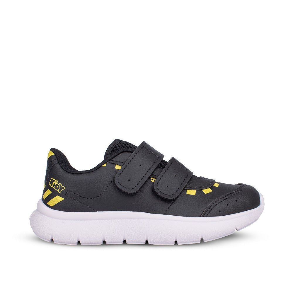 Tênis Infantil Menino Kidy Flex Preto/Amarelo Brinquedo - Kidy Calçados - 