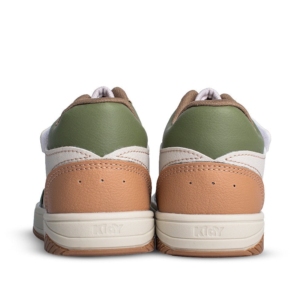 Tênis Infantil Menino Kidy Happy Verde Militar Velcro Elástico Moderno - Kidy Calçados - 