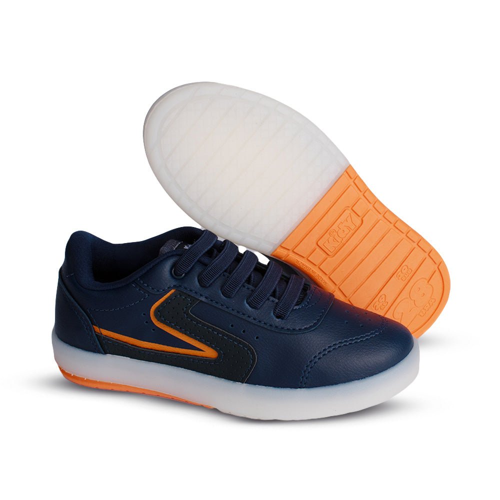 TENIS INFANTIL MENINO KIDY HYPE LED MARINHO - Kidy Calçados - Tênis